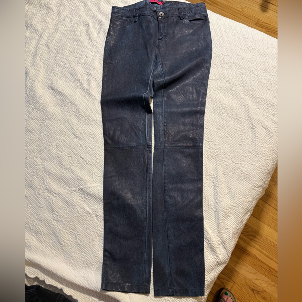 Alice + Olivia Lamb Skin Skinny Jean